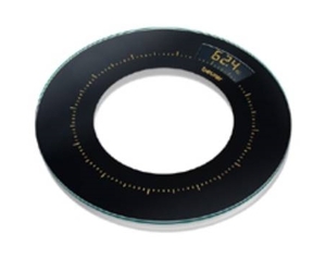GS 38黑彩圓形玻璃體重計
