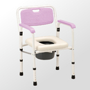 JCS-102 鐵製軟墊收合便器椅