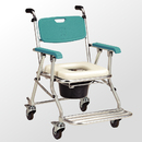 JCS-208 鋁合金可收合有輪洗澡便器椅